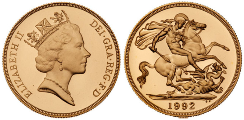 Great Britain. Elizabeth II (1952-2022). Gold Proof Sovereign Three-Coin Collect...