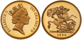 Great Britain. Elizabeth II (1952-2022). Gold Proof Sovereign Four-Coin Collection, 1994