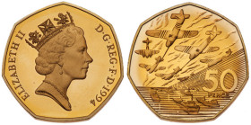Great Britain. Elizabeth II (1952-2022). Gold Proof 50 Pence Two-Coin Set, 1993 and 1994