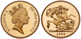 Great Britain. Elizabeth II (1952-2022). Gold Proof Sovereign Four-Coin Collection, 1995