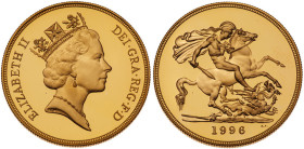 Great Britain. Elizabeth II (1952-2022). Gold Proof Sovereign Four-Coin Collection, 1996