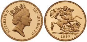 Great Britain. Elizabeth II (1952-2022). Gold Proof Sovereign Four-Coin Collection, 1997