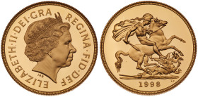 Great Britain. Elizabeth II (1952-2022). Gold Proof Sovereign Four-Coin Collection, 1998