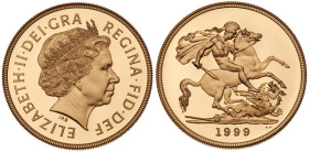 Great Britain. Elizabeth II (1952-2022). Gold Proof Sovereign Four-Coin Collection, 1999