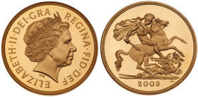Great Britain. Elizabeth II (1952-2022). Gold Proof Sovereign Four-Coin Collection, 2003