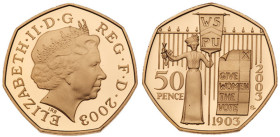 Great Britain. Elizabeth II (1952-2022). Gold 50 Pence, 2003