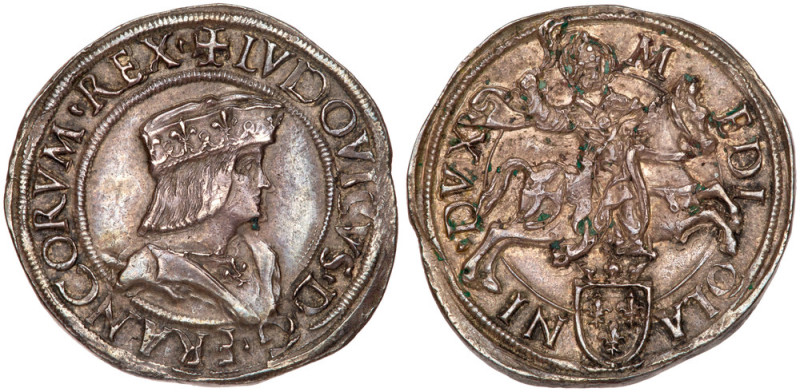 Italian States: Milan. Lodovico XII of France (1500-1512). Silver Teston, undate...