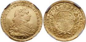 Italian States: Naples & Sicily/Two Sicilies. Ferdinando IV (1759-1825). Gold 6 Ducati, 1776 BP CC C