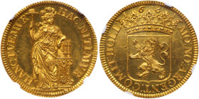 Netherlands: Holland. Gulden Struck in Gold, 1681