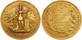 Peru -Republic. Inter-American Congress, Lima 1864. Gold Medal. EF
