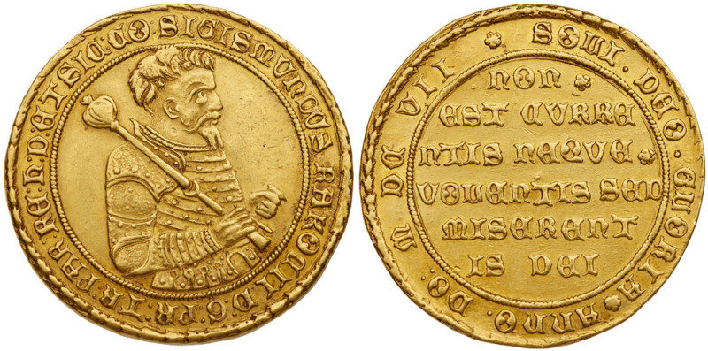 Transylvania. Sigismund R&aacute;k&oacute;czi (1607-1608). Gold 10 Ducats, 1607....
