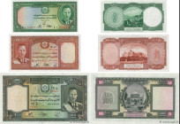 Country : AFGHANISTAN 
Face Value : 5, 10 et 100 Afghanis Lot 
Date : (1939) 
Period/Province/Bank : Da Afghanistan Bank 
Catalogue reference : P.22a,...
