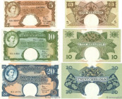 Country : EAST AFRICA 
Face Value : 5, 10 et 20 Shillings Lot 
Date : (1958-1960) 
Period/Province/Bank : East African Currency Board 
Catalogue refer...