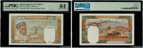 Country : ALGERIA 
Face Value : 100 Francs 
Date : 20 juin 1945 
Period/Province/Bank : Banque de l'Algérie 
Catalogue reference : P.85 
Alphabet - si...