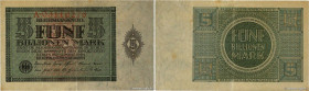 Country : GERMANY 
Face Value : 5 Billions Mark 
Date : 15 mars 1924 
Period/Province/Bank : Reichsbanknote 
Catalogue reference : P.141 
Additional r...