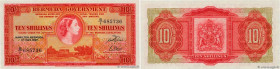 Country : BERMUDA 
Face Value : 10 Shillings 
Date : 01 mai 1957 
Period/Province/Bank : Bermuda Government 
Catalogue reference : P.19b 
Alphabet - s...