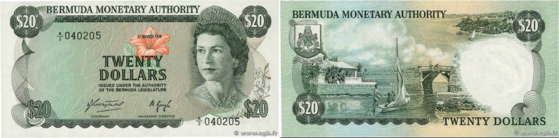 Country : BERMUDA 
Face Value : 20 Dollars 
Date : 01 mars 1976 
Period/Province...