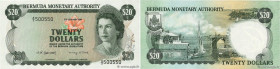 Country : BERMUDA 
Face Value : 20 Dollars 
Date : 02 janvier 1981 
Period/Province/Bank : Bermuda Monetary Authority 
Catalogue reference : P.31c 
Al...