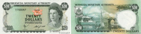 Country : BERMUDA 
Face Value : 20 Dollars 
Date : 01 mai 1984 
Period/Province/Bank : Bermuda Monetary Authority 
Catalogue reference : P.31c 
Alphab...