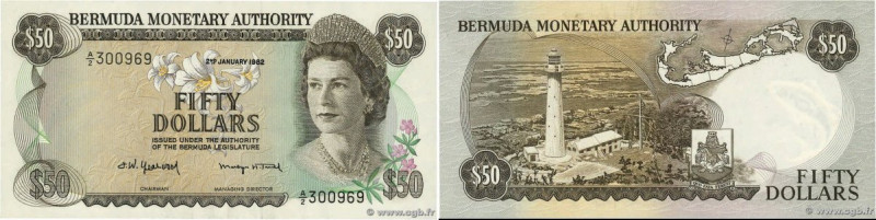 Country : BERMUDA 
Face Value : 50 Dollars 
Date : 02 janvier 1982 
Period/Provi...