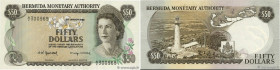 Country : BERMUDA 
Face Value : 50 Dollars 
Date : 02 janvier 1982 
Period/Province/Bank : Bermuda Monetary Authority 
Catalogue reference : P.32b 
Al...