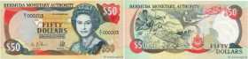 Country : BERMUDA 
Face Value : 50 Dollars Petit numéro 
Date : 12 octobre 1992 
Period/Province/Bank : Bermuda Monetary Authority 
Catalogue referenc...