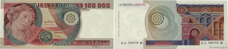 Country : ITALY 
Face Value : 100000 Lire 
Date : 01 juillet 1980 
Period/Provin...