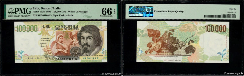 Country : ITALY 
Face Value : 100000 Lires 
Date : 06 mai 1994 
Period/Province/...