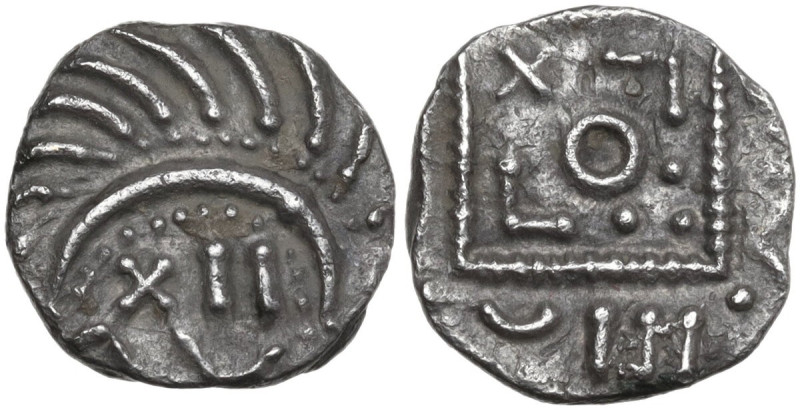 Celtic World. Anglo-Saxon. AR Sceatt, c. 715/20-740. Series E, Variety C. D/ Pel...