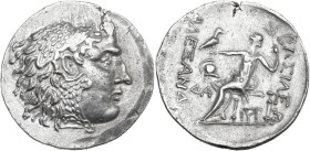 Celtic World. Thrace, Mesembria. AR Tetradrachm. In the name and types of Alexander III of Macedon, c. 175-150 BC. D/ Head of Herakles right, wearing ...