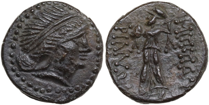 Celtic World. Thrace, Mesembria. AE 19 mm, c. 250-175 BC. D/ Diademed female hea...
