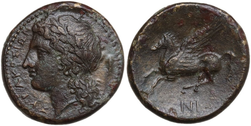 Sicily. Syracuse. Agathokles (317-289 BC). AE 18 mm, c. 310-305 BC. Obv. [ΣYPAKO...