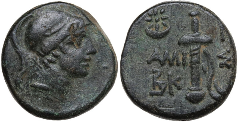 Greek Asia. Pontos, Amisos. AE 19.5 mm, c. 100-85 BC. Struck under Mithradates V...