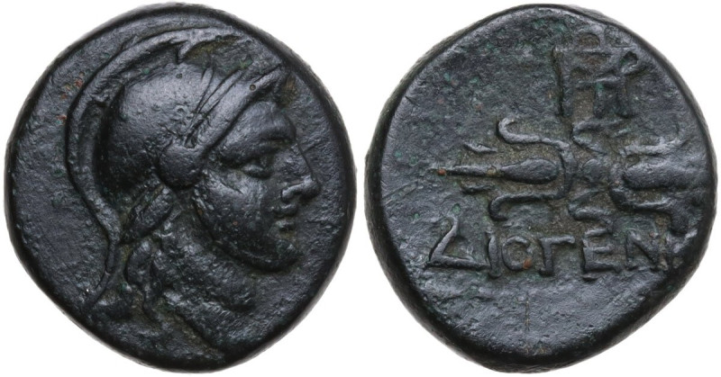 Greek Asia. Ionia, Metropolis. AE 16.5 mm, c. 1st century BC. Diogenes, magistra...