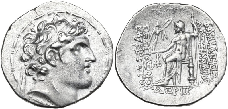 Greek Asia. Seleucid Kings. Alexander I Balas (152-145 BC). AR Tetradrachm. Anti...