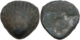 Aes Premonetale. Aes Formatum. AE solid cast cockle-shell, Central Italy, 6th-4th century BC. . Vecchi ICC pl. 90,5; cf. G. Fallani, IANP Publication ...