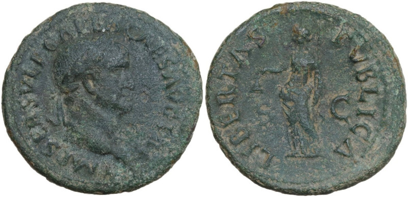 Galba (68-69). AE As, circa August-October 68 AD. Obv. IMP SER SVLP GALBA CAES A...