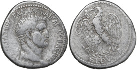 Galba (68-69). AR Tetradrachm. Dated RY 2 (AD 68/9). Antioch mint (Seleucis and Pieria). Obv. Bare head right. Rev. Eagle standing left on wreath, wit...