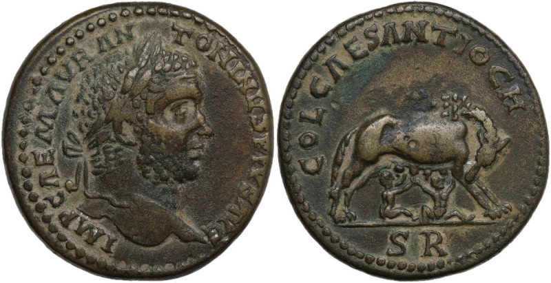 Caracalla (198-217). AE 33 mm. Antioch mint, Pisidia. Struck 212-217 AD. Obv. IM...