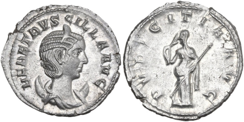 Herennia Etruscilla, wife of Trajan Decius (249-251 AD). AR Antoninianus. Obv. H...