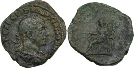 Volusian (251-253). AE Sestertius. Rome mint, AD 251-252. Obv. IMP CAE C VIB VOLVSIANO AVG. Bust of Volusian, laureate, draped, cuirassed, right. Rev....