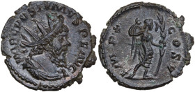 Postumus ( Usurper in Gaul, 260-269 A.D.). Antoninianus, Cologne mint, 269 AD. Obv. IMP C POSTVMVS P F AVG. Radiate, draped and cuirassed bust right. ...