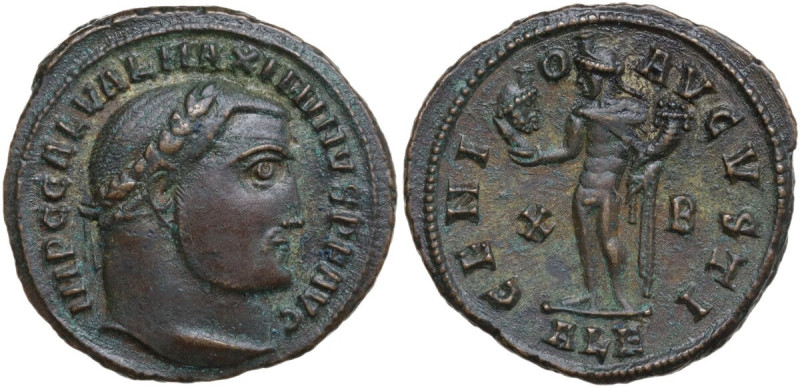 Maximinus II Daia (309-313). AE Follis. Alexandria mint, 312 AD. Obv. IMP C GAL ...