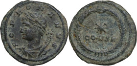 Commemorative series. Struck under Constantine I. AE 14.5 mm. Special issue for the dedication of the City, 330 AD. Constantinople mint. Obv. POP ROMA...