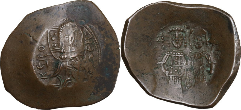 Alexius III Angelus Comnenus (1195-1203). BI Aspron Trachy, Constantinople mint,...