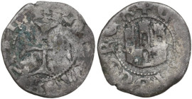 Genoese Colonies. Chios, La Maona. AR Quarter of gigliato 1430-1466. D/ Patent cross. R/ Castle. Cf. Schl. pl. XIV, 22,23,24,26; Lunardi S14,16,28. AG...