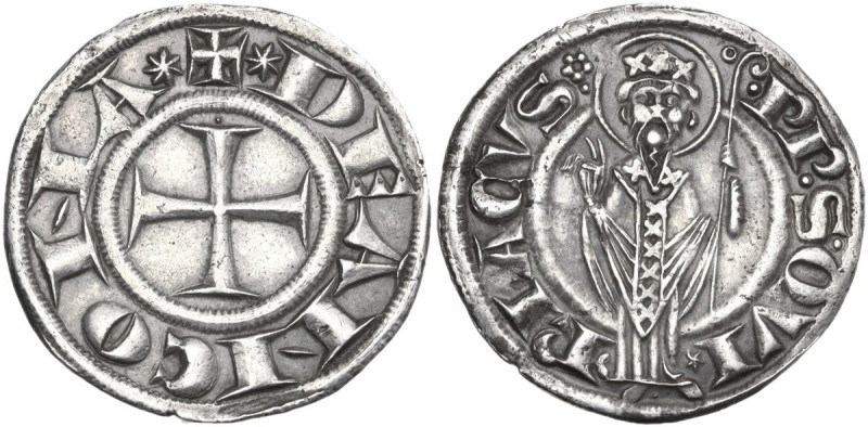 Ancona. Monetazione autonoma (sec.XII-1532). Grosso agontano. CNI 19/31; Villore...