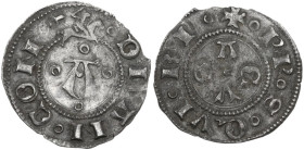 Ancona. Monetazione autonoma (sec.XII-1532). Bolognino. CNI 62; Villoresi 45. AG. 0.79 g. 18.00 mm. NC. BB.