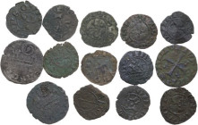 Ascoli. Resto di collezione di quattordici (14) monete. MI.