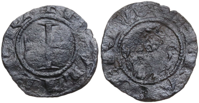 Berignone. Ranieri III Belforti Vescovo di Volterra (1301-1321). Denaro piccolo ...